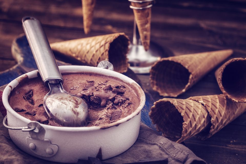 Delicious Homemade Chocolate Ice Cream